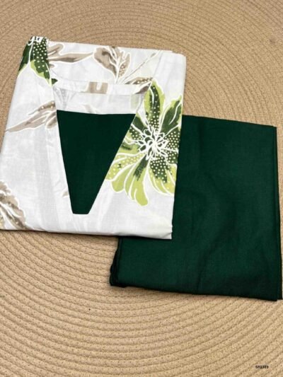 White & Green - Co Ord Set