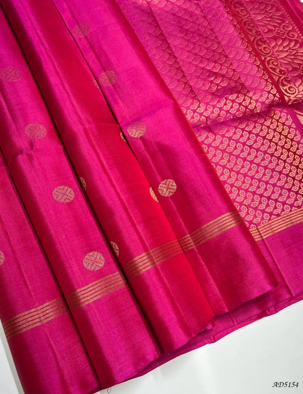Rani Pink Soft Silk Saree